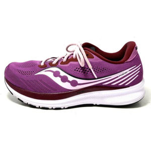Saucony Ride 14 Purple Pink Lace Up Low Top Running Shoes Sneakers Size 11